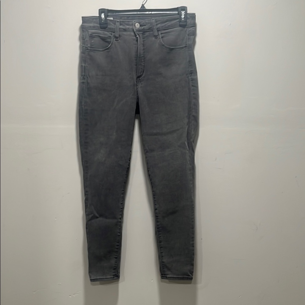 GAP Gray Skinny Jeans High-Rise Stretch